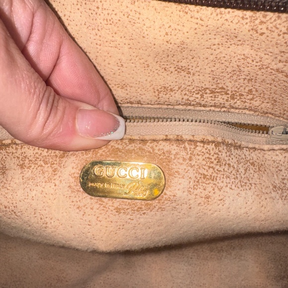 Gucci Plus Vintage Beige and Brown Monogram Pouch - Picture 10 of 12
